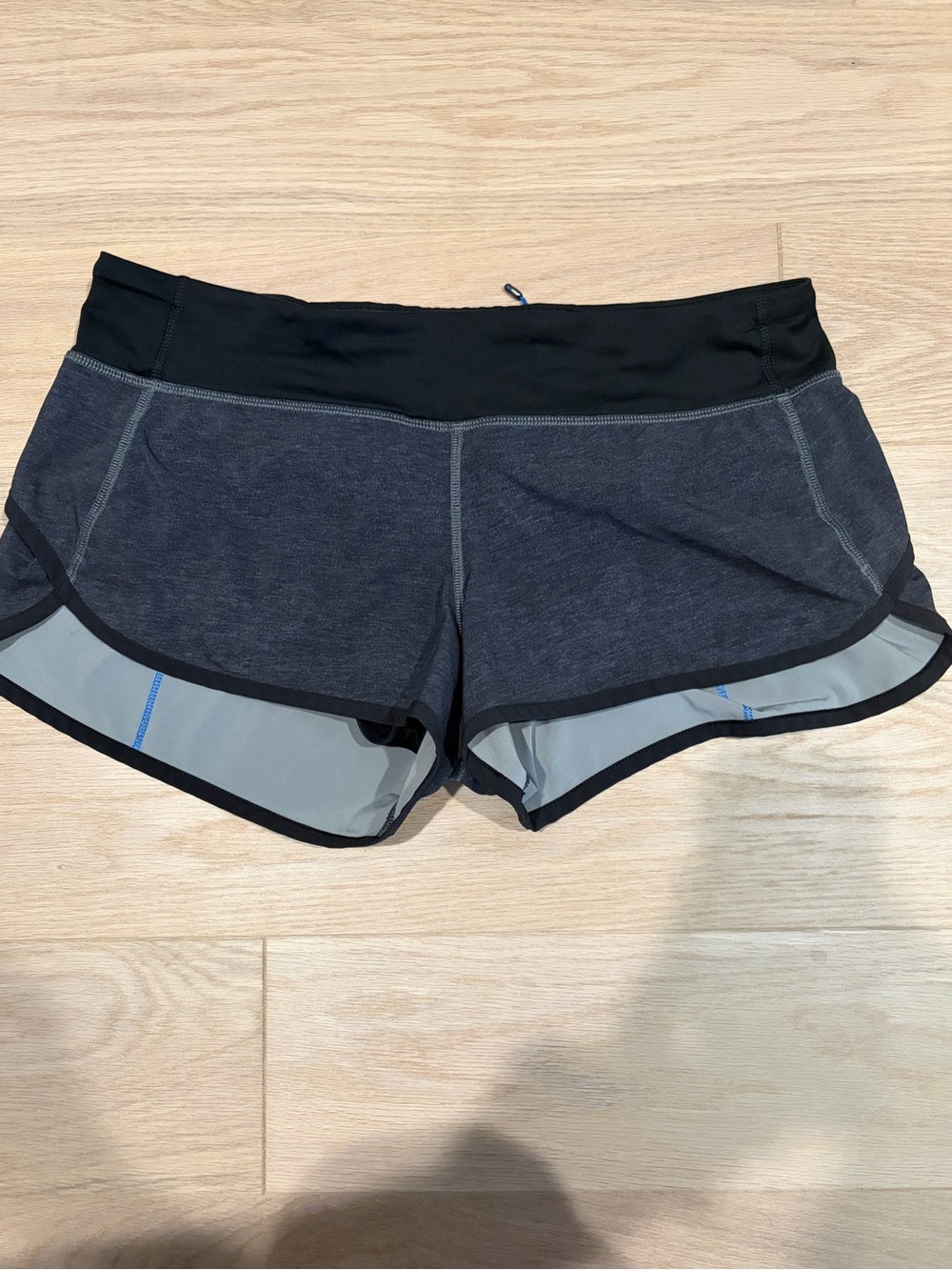 lululemon Run inspire 2 1/2” Black/Gray Athletic Shorts